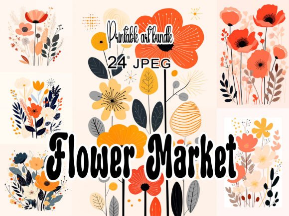 Download Flower Market Printable Art Bundle - Bundle Collection