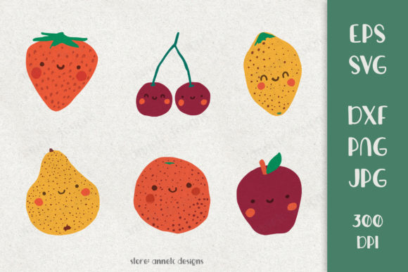 Download Cute Fruits Clipart Bundle&nbsp; - Premium Resources