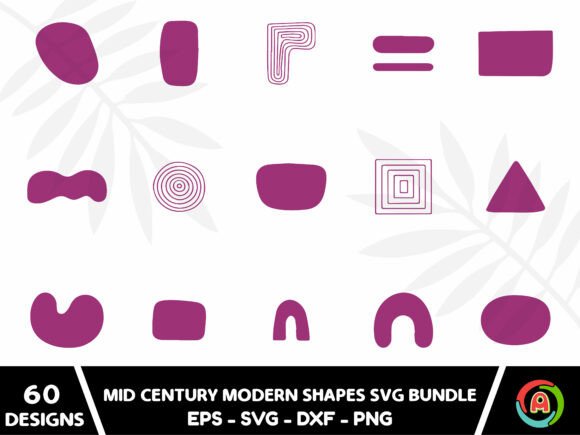 Download Mid Century Modern Shapes Svg Bundle - Bundle Collection