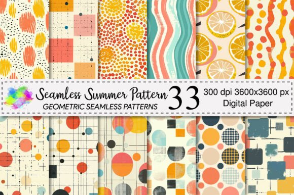 Download Summer Seamless Pattern Bundle - Bundle Collection