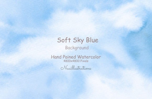 Download Soft Sky Blue Watercolor Background - Watercolor background Collection
