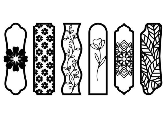 Download Minimal Floral Bookmark EPS Bundle - Bundle Collection