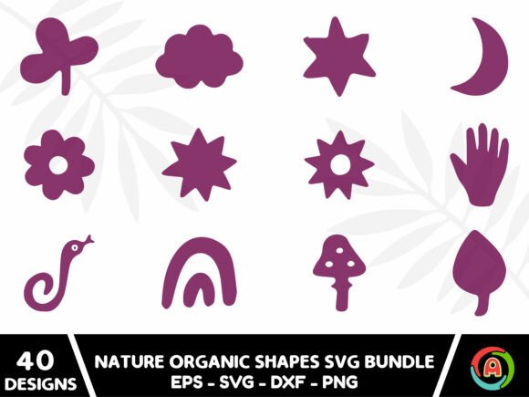 Download Nature Organic Shapes Svg Bundle - Bundle Collection
