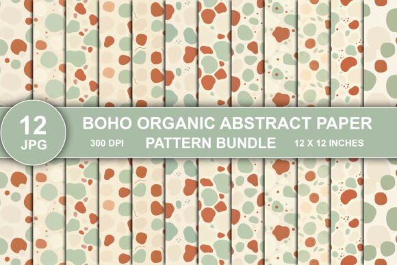 Download Boho Abstract Paper Pattern Bundle - Bundle Collection