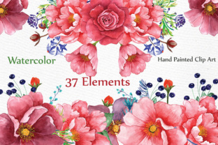 Download Watercolor Peonies Clipart, Wedding Clip Art Floral Clip Art Roses Peonies Clipart DIY Elements Wedding Invitation - Diy elements Collection