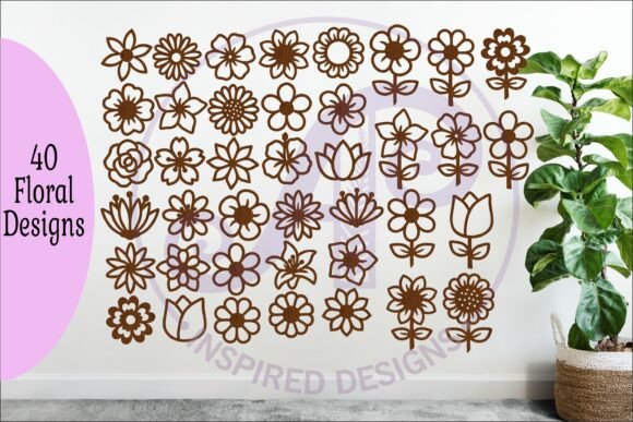 Download 40 Flower SVG Bundle, Floral Cut Files - Bundle Collection