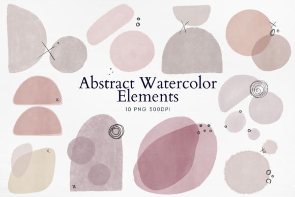 Download Abstract Watercolor Geometric PNG - Geometric Collection