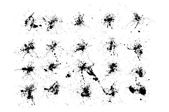 Download Grunge Liquid Blots Background Set - Set Collection