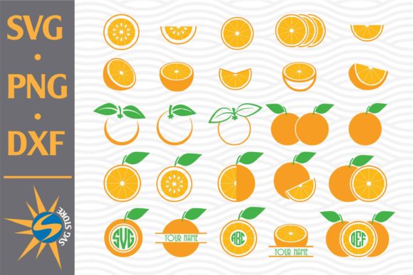 Download Orange Clipart Monogram Bundle - Bundle Collection