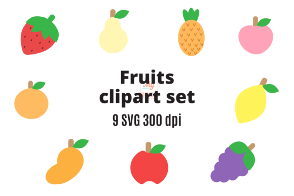 Download Fruits Clipart Svg Set - Set Collection