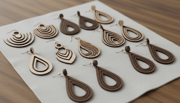 Download Abstract Organic Earrings Bundle - Bundle Collection