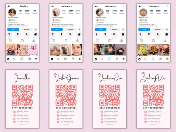 Download Instagram Business Cards Template Bundle - Bundle Collection