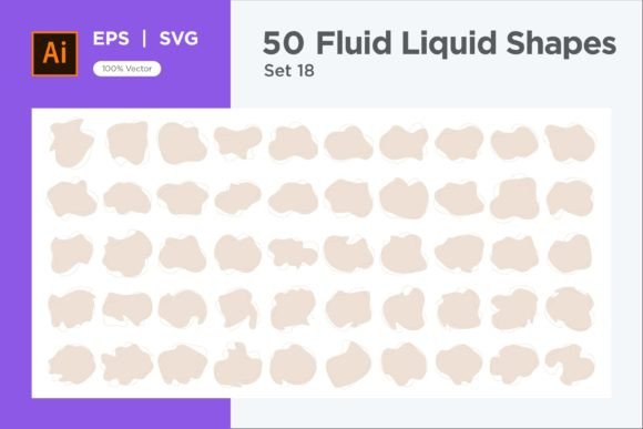 Download Fluid Liquid Shape V4 50 SET 18 - Set Collection