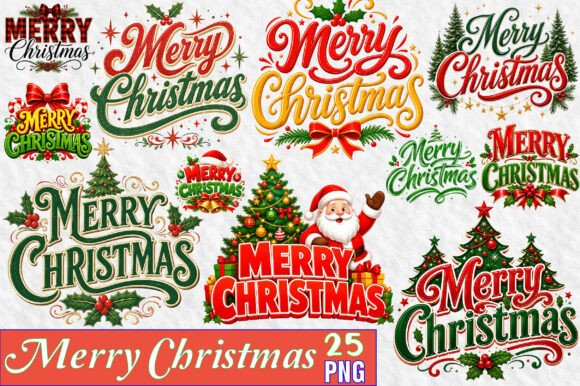 Download Merry Christmas Sublimation Png Bundle - Bundle Collection