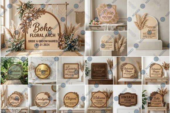 Download Wedding Welcome Signs SVG Mega Bundle - Bundle Collection
