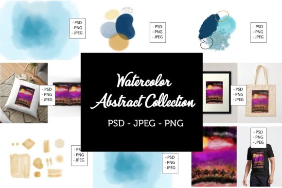 Download Abstract Watercolor Collection Bundles - Bundle Collection