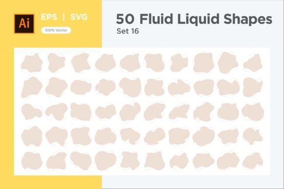 Download Fluid Liquid Shape V4 50 SET 16 - Set Collection