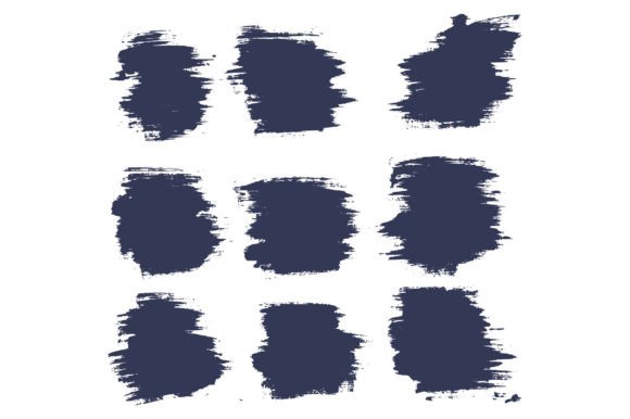 Download Acrylic Paint Splash Brush Stroke Set - Set Collection