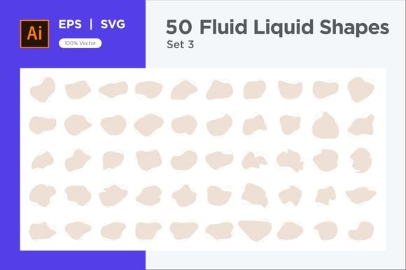 Download Fluid Liquid Shape V4 50 SET 3 - Set Collection