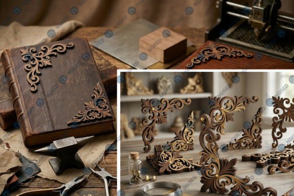 Download Laser Cut Royal Floral Corner SVG Bundle - Bundle Collection