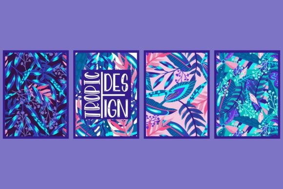 Download Canvas Tropical Set Neon Jungle - Set Collection