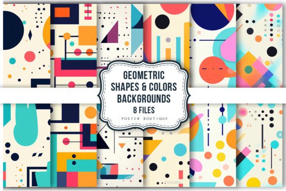 Download Geometric Shapes &amp; Colors Backgrounds - Geometric Collection