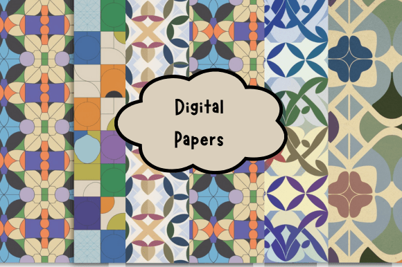 Download Seamless Geometric Pattern Digital Paper - Geometric Collection