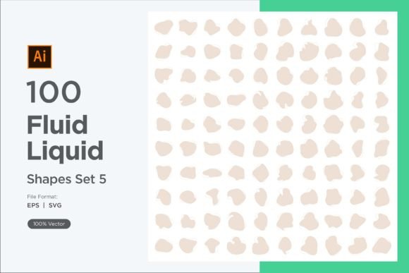 Download Fluid Liquid Shape V4 100 SET 5 - Set Collection