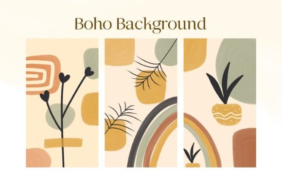 Download Bohemian Art Background Set - Set Collection