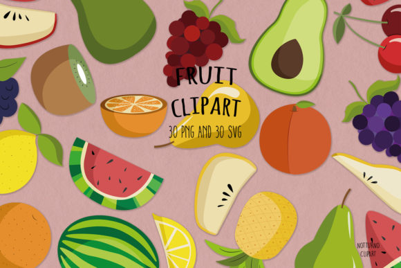 Download Fruits SVG Clipart | Set of 30 - Set Collection