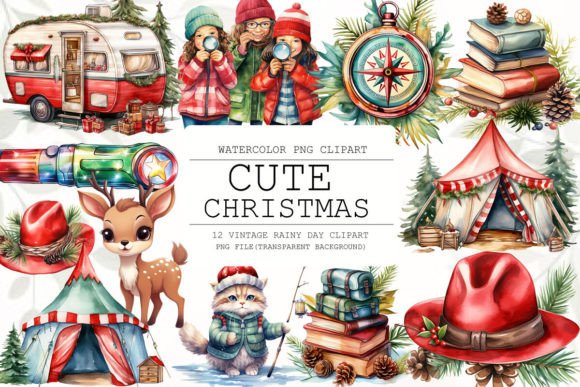 Download Cute Christmas Clipart Bundle - Bundle Collection