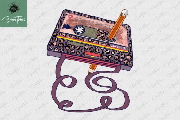 Download 80s Cassette Tape Pencil Throwback Music - Set Collection
