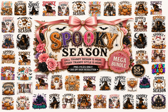 Download Spooky Season BIG PNG Bundle, Trandy PNG - Bundle Collection
