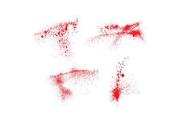 Download Hand-painted Splatter Ink Red Blots - Paint Collection