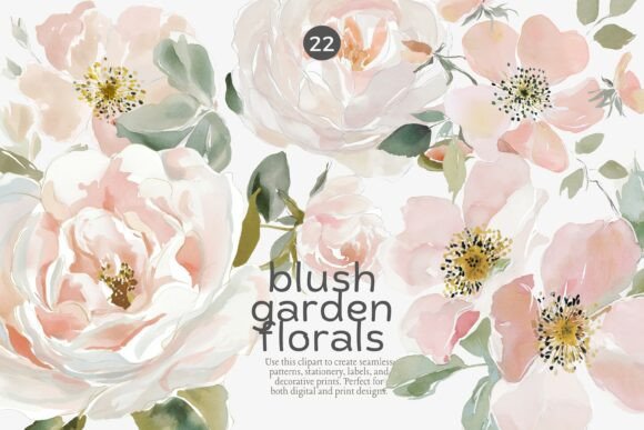 Download Blush Floral Clipart Set - Set Collection