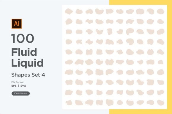 Download Fluid Liquid Shape V4 100 SET 4 - Set Collection