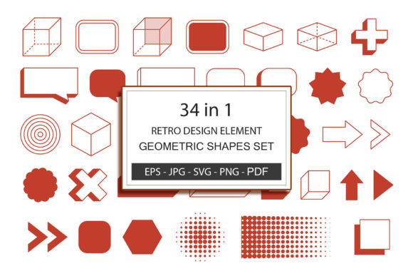 Download Retro Design Element Geometric Shape - Geometric Collection