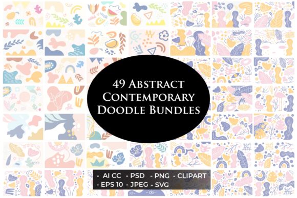 Download 49 Contemporary Doodles Bundles Set - Bundle Collection