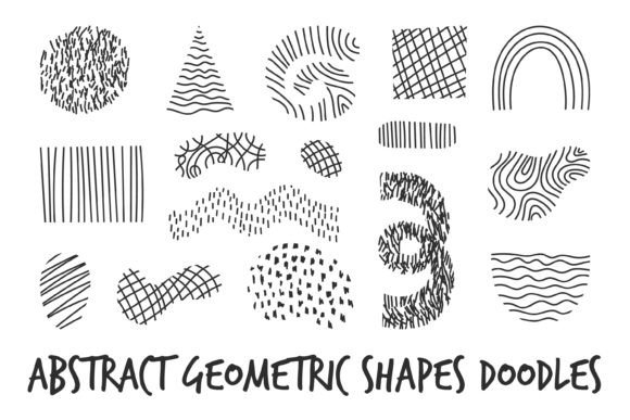 Download Abstract Geometric Shapes Doodles Lines - Geometric Collection