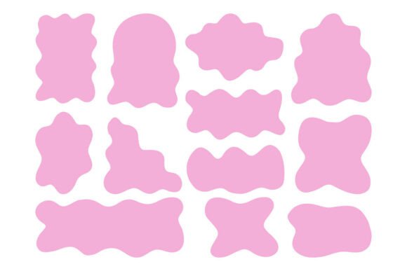 Download Pink Blob Shapes Set Feminine SVG Pack - Set Collection