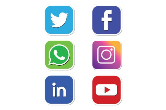 Download Set of Social Media Icons - Set Collection